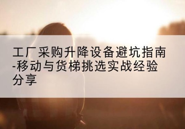 宛城移动式升降机怎么选-工厂采购升降设备避坑指南-移动与货梯挑选实战经验分享